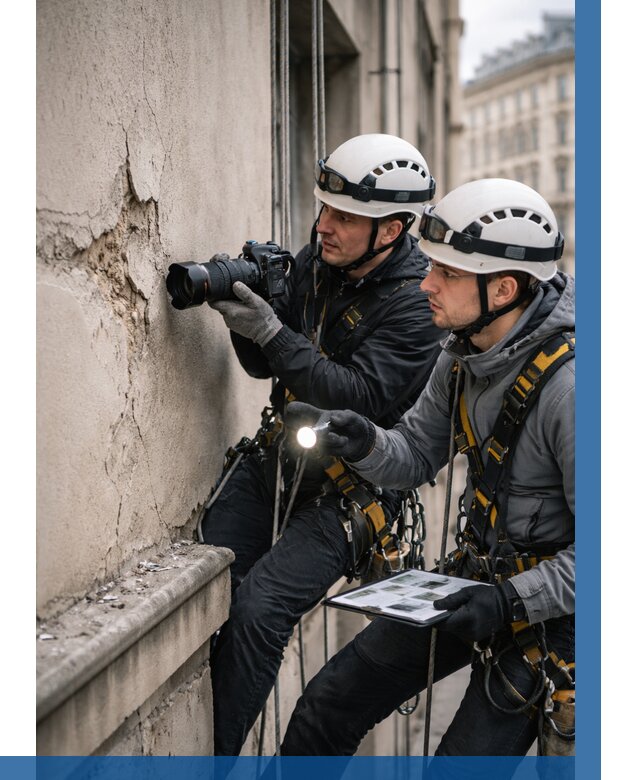Фотофиксация дефектов фасада в Алапаевске от 4817 р. | ВЫСОТНИК-Лпв