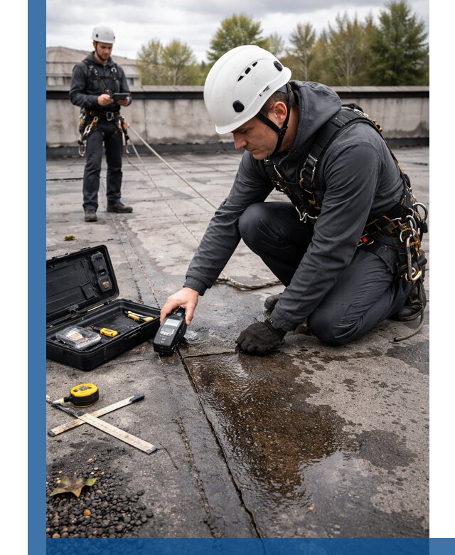 Обследование кровли на протечки и выявление дефектов в Алапаевске