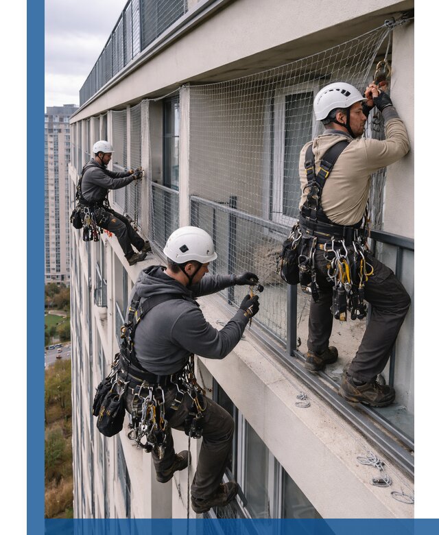 Профессиональный монтаж защитной сетки от птиц в Алапаевске