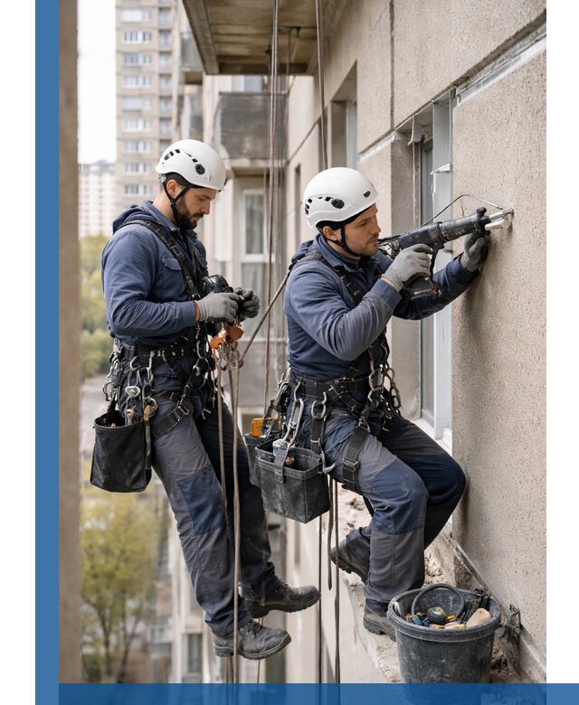 Промышленные альпинисты высотные работы и монтаж в Алапаевске